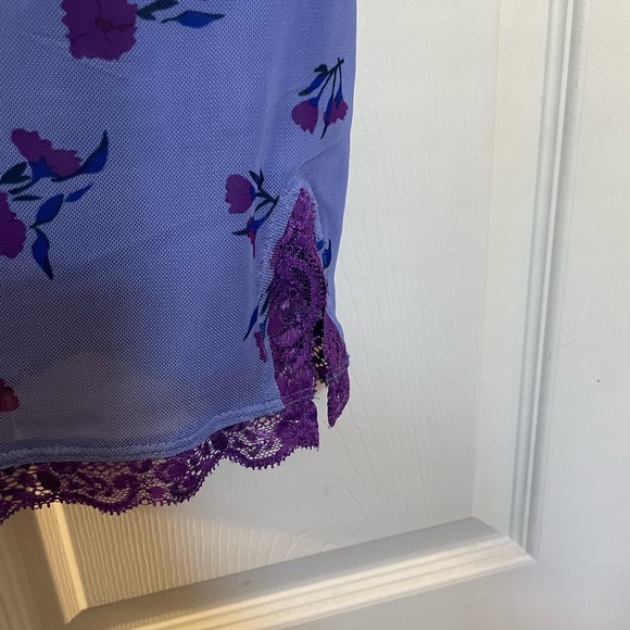 Blue and purple floral lace slip dress by Wild Fable - Picture 3 of 6